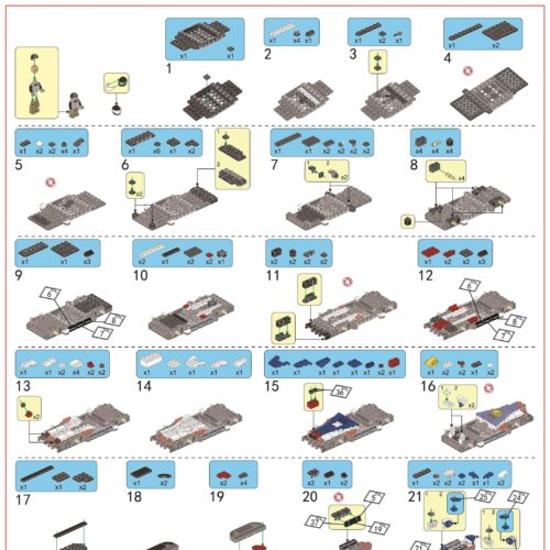 Sách Hướng Dẫn Lắp Ráp Xe Đua Ford GT 666036 Panlos Brick | Hướng dẫn lắp ghép Panlos Brick 666036 Xe đua Ford GT | Sách Panlos Brick 666036 Ford GT