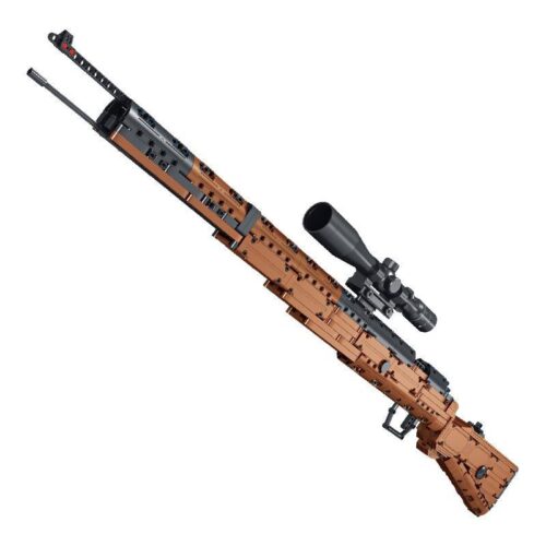 Bộ đồ chơi Súng trường Kar98k Mauser Panlos Brick 670012 với kính ngắm điều chỉnh được, mô hình súng bắn tỉa chân thực cho bé trai 6 tuổi, giá tốt.