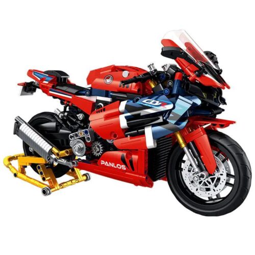 Hình ảnh bộ lắp ráp Mô hình xe mô tô Honda CBR1000RR Panlos Brick 672008, đồ chơi cho bé trai 6 tuổi, giá rẻ.