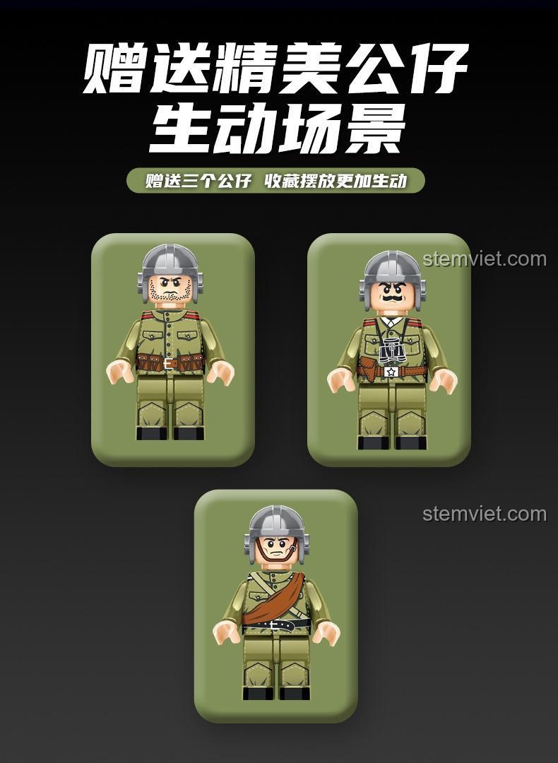 Thông số kỹ thuật của bộ đồ chơi Panlos Brick 676007 Xe Tăng Stalin II JS-2, bao gồm số chi tiết, chất liệu và kích thước, đồ chơi lắp ghép xe tăng