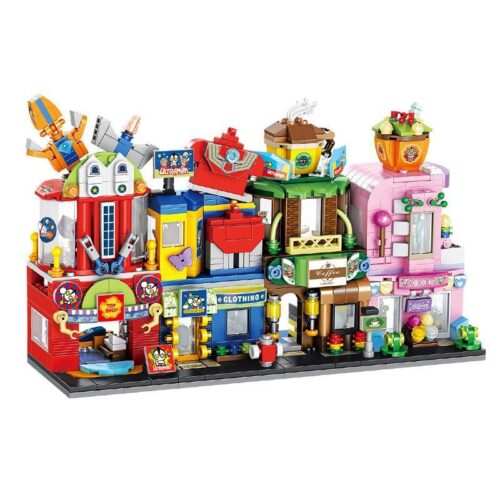 Bộ đồ chơi Mô hình phố Ultraman Panlos Brick 690015A sống động, đồ chơi lắp ghép Cửa hàng đồ chơi Ultraman cho con trai 6 tuổi, giá tốt.