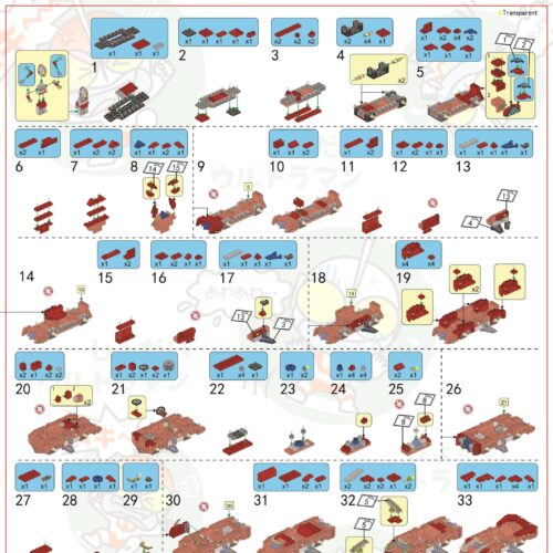 Bộ Lắp Ráp Siêu Nhân Điện Quang: 4 Mẫu Xe Chiến Đấu Panlos Brick 690032 hướng dẫn Panlos Brick 32 Siêu Nhân Điện Quang