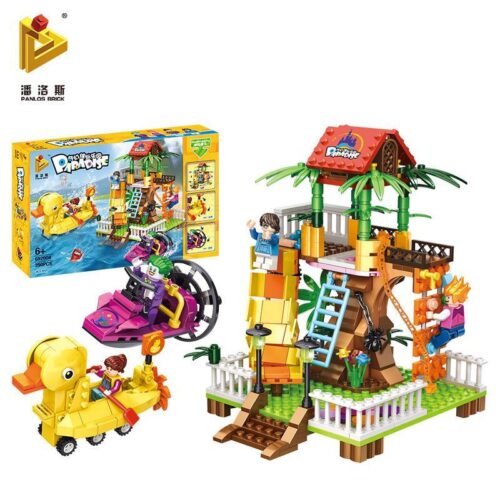 Bộ đồ chơi Panlos Brick 692008 Khu Vui Chơi Kỳ Ảo: Leo Núi Nước cho bé trai, bé gái 6 tuổi, giá tốt, chất lượng cao, có hộp sản phẩm rõ ràng.