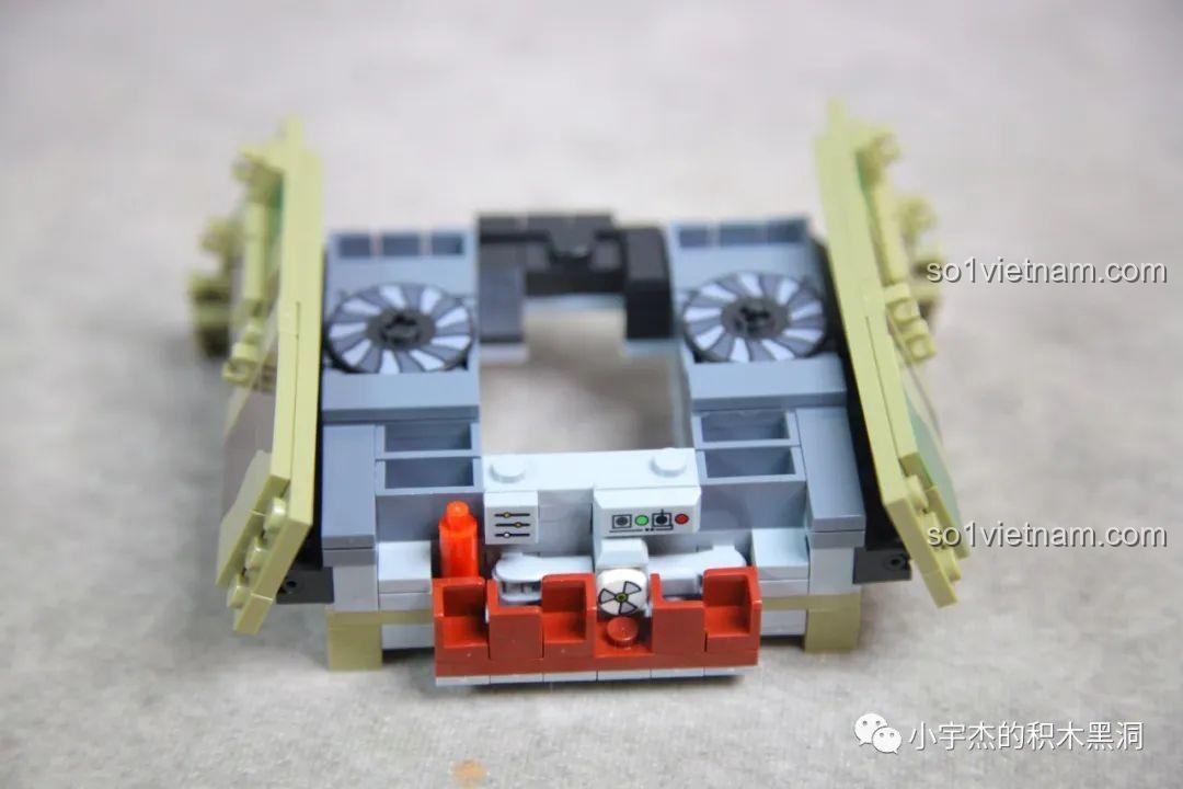 Các module giáp có thể tháo rời của PanlosBrick 632016 Xe Tăng Hạng Nặng Hổ Vương, tăng tính tương tác