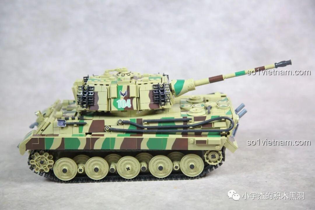 Góc nâng hạ tối đa của nòng pháo PanlosBrick 632016 Xe Tăng Hạng Nặng Hổ Vương, tính năng tương tác