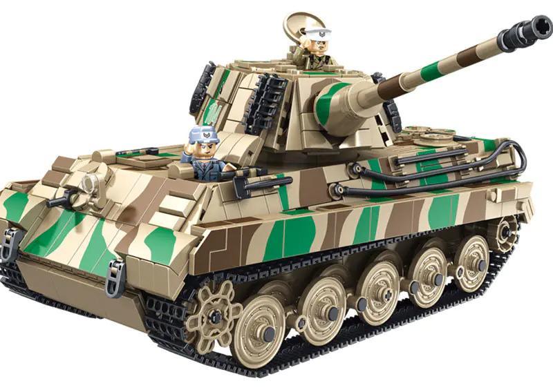 PanlosBrick 632016 Xe Tăng Hạng Nặng Hổ Vương, bộ lắp ghép quân sự 1974 mảnh, đồ chơi mô hình cho bé trai 6 tuổi, giá tốt