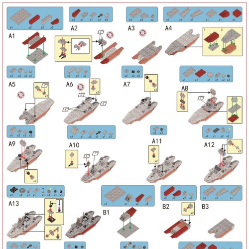 Tàu Đổ Bộ Lớn PanlosBrick 633072 hướng dẫn lắp ghép PanlosBrick 633 072 Chiến Hạm Đổ Bộ PDF gốc chất lượng cao