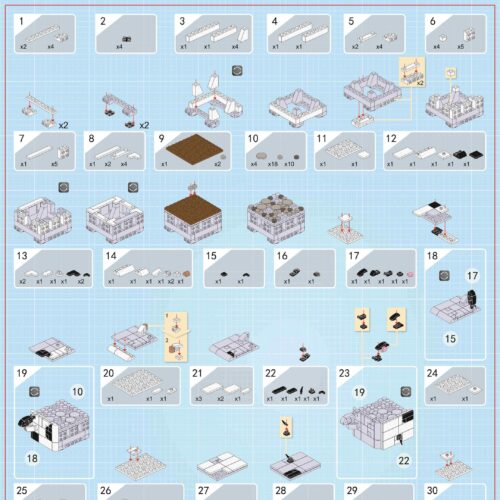 Hướng dẫn lắp ráp PanlosBrick 655012 Hoa Sen Đá 8 Kiểu - Sách PanlosBrick Panlos 655012 Bó Hoa Sen Đá - PDF gốc chất lượng cao