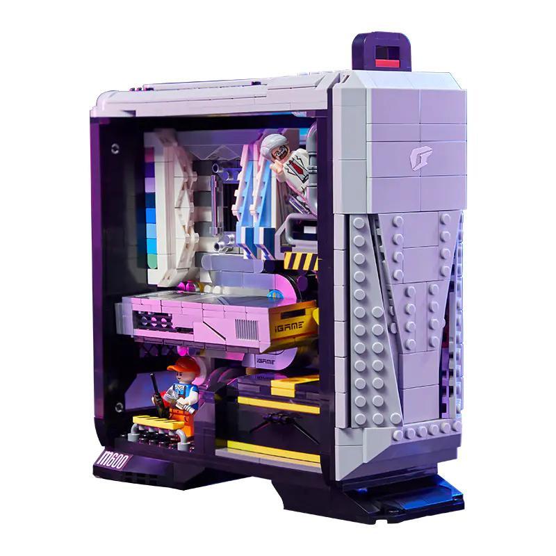 Bộ lắp ghép Máy tính iGame Kỳ Thú Pantasy 11008, mô hình PC Gaming độc đáo có đèn LED và minifigures, đồ chơi sáng tạo cho bé trai 8 tuổi, giá tốt.