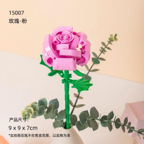 Bộ đồ chơi hoa hồng lắp ráp Pantasy 15009 màu hồng tinh tế, món quà giá tốt cho bé gái 6 tuổi, giúp trau dồi sự khéo léo và tư duy sáng tạo.