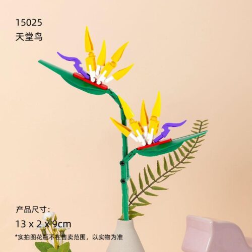 Bộ lắp ghép Hoa Thiên Điểu Pantasy 15025, đồ chơi mô hình Cây Thiên Điểu sắc màu tươi mới, quà tặng độc đáo cho bé gái 6 tuổi, giá tốt