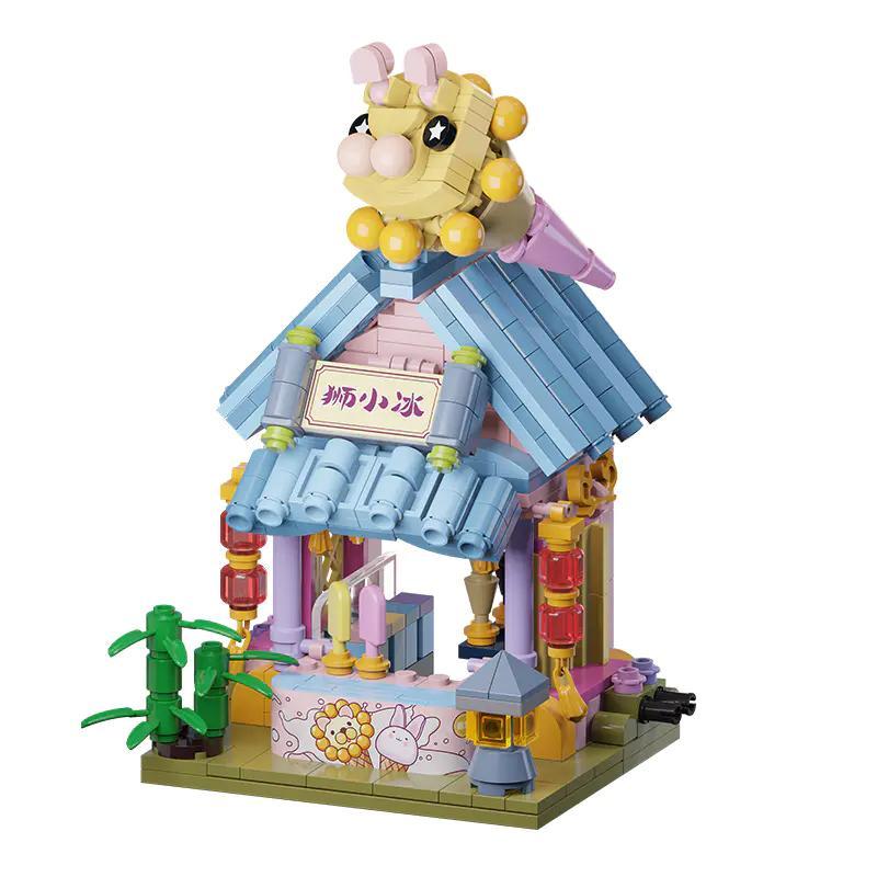 bộ lắp ghép Cửa hàng kem phong cách cổ trang Pantasy 56008, đồ chơi mô hình Tiệm kem cổ trang, đồ chơi lắp ráp Cửa hàng kem mini, Mẹ có Con gái 6 tuổi, giá tốt