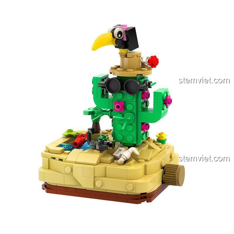 Đồ chơi lắp ráp 61002 Tiên nhân chỉ lộ, mô hình cảnh quan sa mạc Pantasy, chi tiết cao cấp, phù hợp trang trí bàn làm việc.