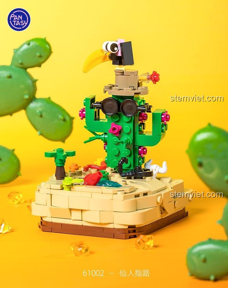 Mô hình tiên nhân chỉ lộ Pantasy 61002, bộ lắp ghép cảnh quan sa mạc tương tác độc đáo, đồ chơi xây dựng cho bé trai và bé gái 8 tuổi.