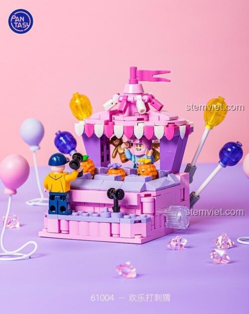 Hộp bộ lắp ghép Pantasy 61004 Vui Chơi Đập Chuột Chũi Hình Nhím, thiết kế vui nhộn tương tác, có minifigures, chất lượng cao.