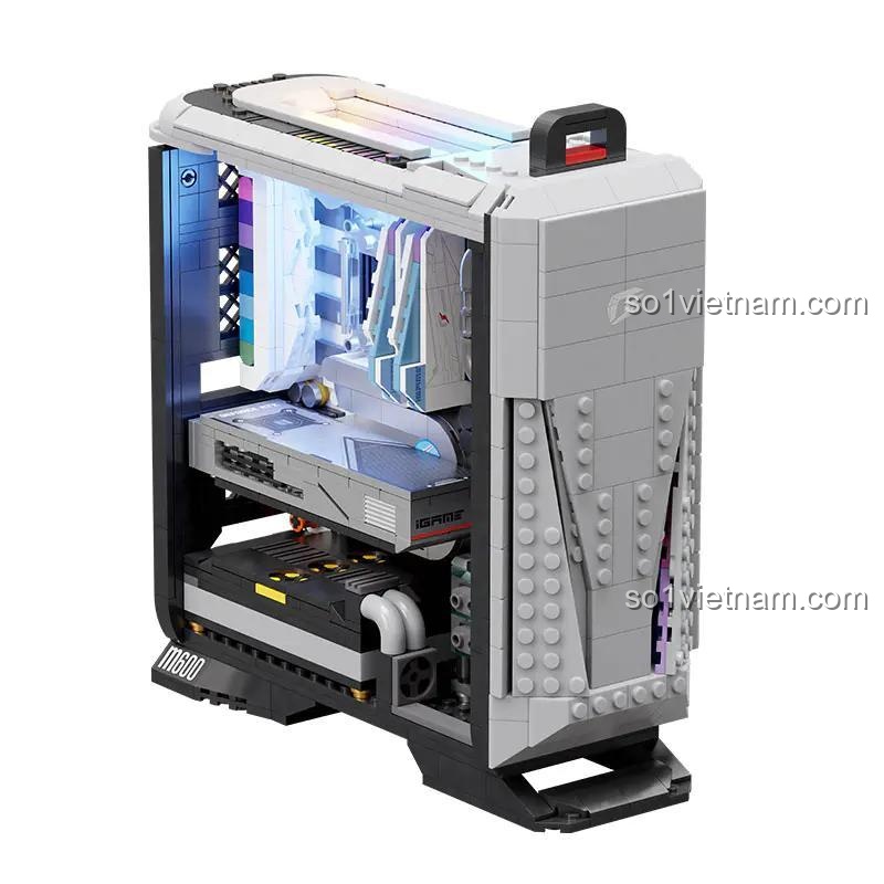 Bộ lắp ghép Pantasy 85004 Máy tính iGame Kỳ Thú, mô hình PC Gaming iGame với hiệu ứng ánh sáng cầu vồng, chất lượng cao, đáng tiền cho con trai 14 tuổi