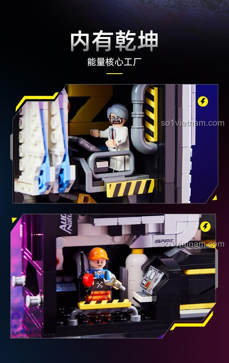 Pantasy 85004 Máy tính iGame Kỳ Thú, biểu tượng iGame phát sáng, đồ chơi mô hình PC Gaming iGame, bộ đồ chơi chất lượng cho con trai 14 tuổi