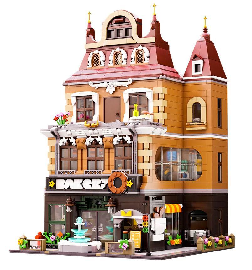 Bộ lắp ghép Tiệm Bánh Mì Phong Cách Châu Âu Pantasy 85013, mô hình kiến trúc tinh xảo với 2800 mảnh ghép, phù hợp thanh niên 14 tuổi, giá tốt.