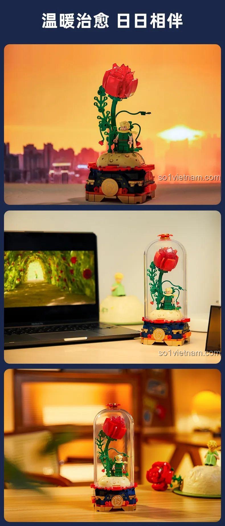 Chi tiết đế của đồ chơi mô hình Hoàng tử bé 86302 Pantasy, thiết kế độc đáo, chất lượng cao, giá rẻ cho con gái 8 tuổi.