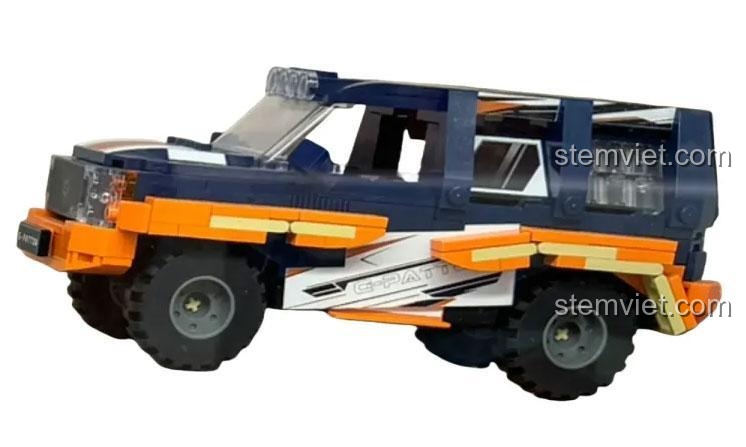 Ảnh thực tế bộ lắp ghép Xe bọc thép George Patton Pantasy 86701, đồ chơi lắp ráp chất lượng cao với chi tiết sắc nét.