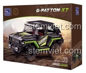 Hộp bộ lắp ghép Pantasy 86702 Xe Jeep George Patton XT, 323 mảnh ghép, mô tả sáng tạo sức mạnh vượt địa hình, quà tặng sinh nhật cho bé trai.