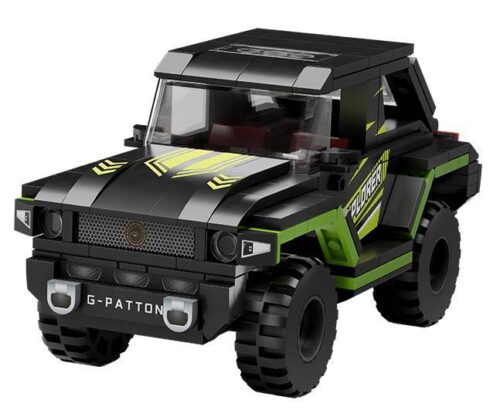 Bộ đồ chơi lắp ráp Xe Jeep George Patton XT Pantasy 86702 màu đen xanh lá, mô hình George Patton XT tỉ lệ 1:24 chi tiết cao, phù hợp bé trai 8 tuổi, giá tốt.
