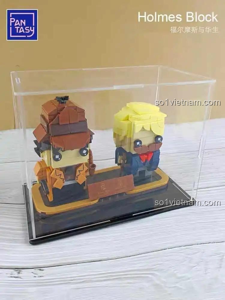 Bộ đôi mô hình Sherlock Holmes và Watson BrickHeadz của Pantasy 99101