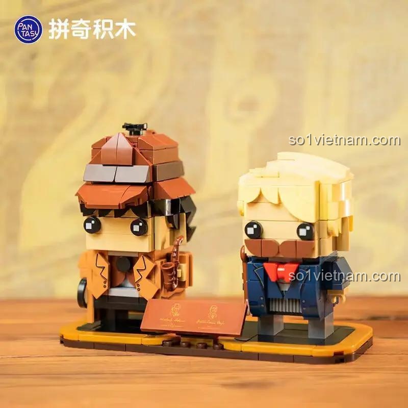 Mô hình Sherlock Holmes BrickHeadz của Pantasy 99101 trong hộp trưng bày