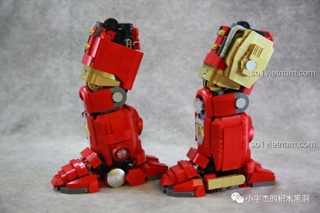 Phần ngực của Giáp Chống Hulk MK44 KBOX V5004 đã hoàn thành, nhìn từ phía trước.