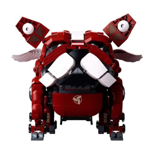 Mô hình Chó Bulldog máy M38B1112 màu đỏ phiên bản Steampunk cực ngầu. Bộ lắp ghép Pleyerid dành cho con trai 12 tuổi yêu thích robot và máy móc.