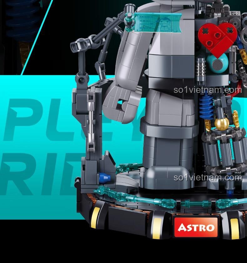 Gợi ý trưng bày mô hình Astro Boy trong hộp kính, bảo vệ và tăng thêm vẻ sang trọng cho sản phẩm.