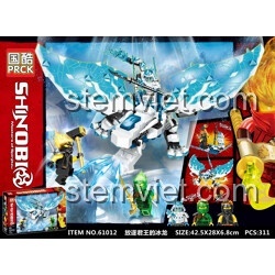 PRCK 61068 Ninja Masters of Spinjitzu bộ đồ chơi lắp ráp 503 chi tiết có 3 minifigures