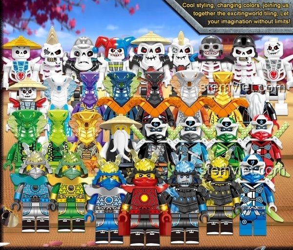 PRCK 61068 Ninja Masters of Spinjitzu bộ đồ chơi lắp ráp 503 chi tiết có 3 minifigures