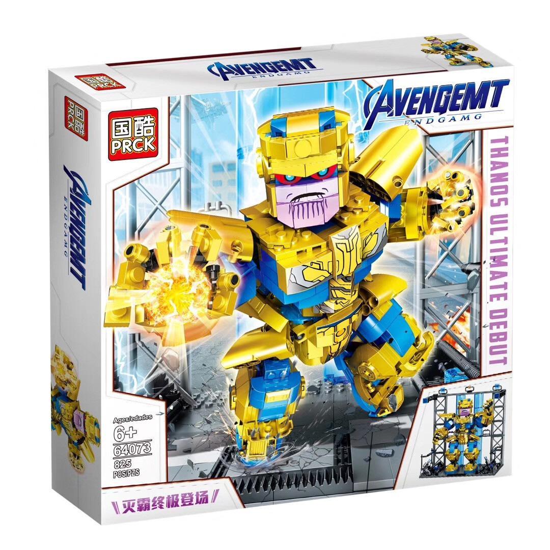 Hộp bộ lắp ghép Thanos PRCK 64073, đồ chơi lắp ráp Robot Thanos Tối Thượng cho bé trai 6 tuổi, giá tốt