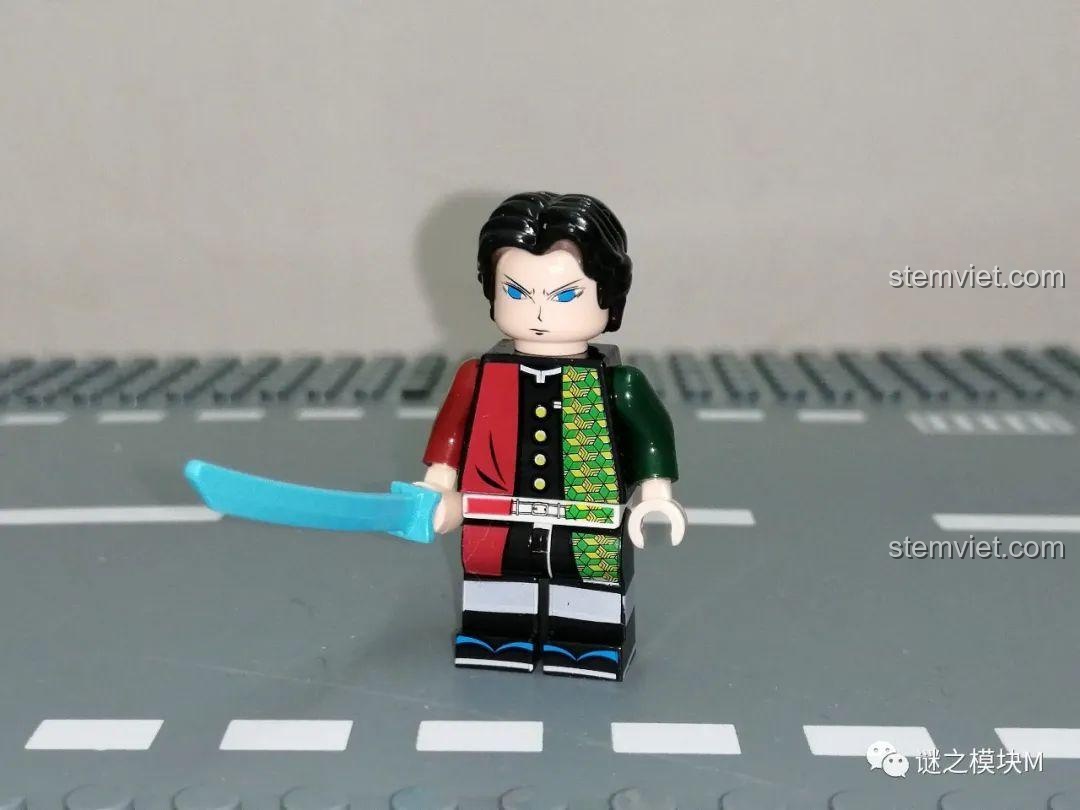 Minifigure Thủy Trụ Tomioka Giyuu trong bộ sưu tập PRCK 69612.