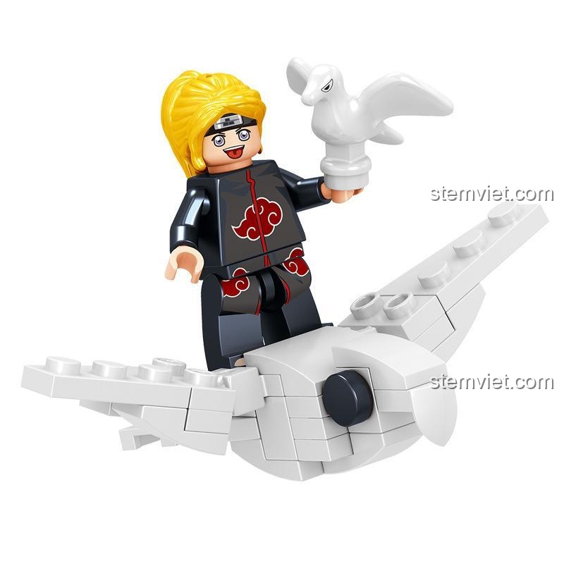 Minifigure Sasori trong áo choàng Akatsuki, PRCK69624 Naruto, bộ khối lắp ghép PRCK69624, cho bé trai 6 tuổi