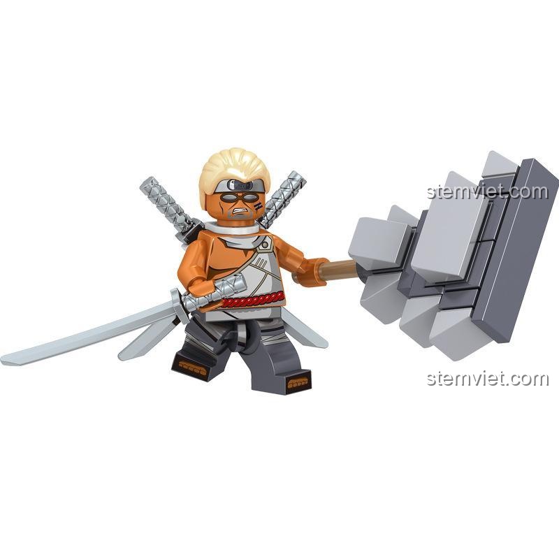 Minifigure Naruto với sức mạnh Chakra, bộ lắp ghép Naruto, đồ chơi lắp ráp Naruto 9624, cho bé trai 6 tuổi