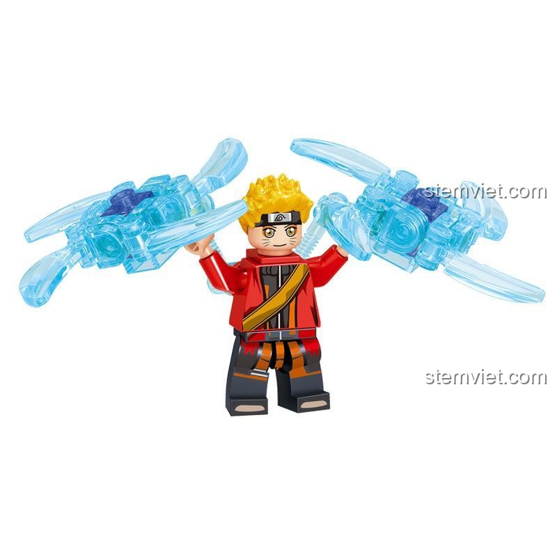PRCK 69624 Naruto: Đại Chiến Thế Giới Nhẫn Giả, đồ chơi xếp hình Đại chiến Nhẫn Giả, Minifigure Naruto PRCK, cho bé trai 6 tuổi