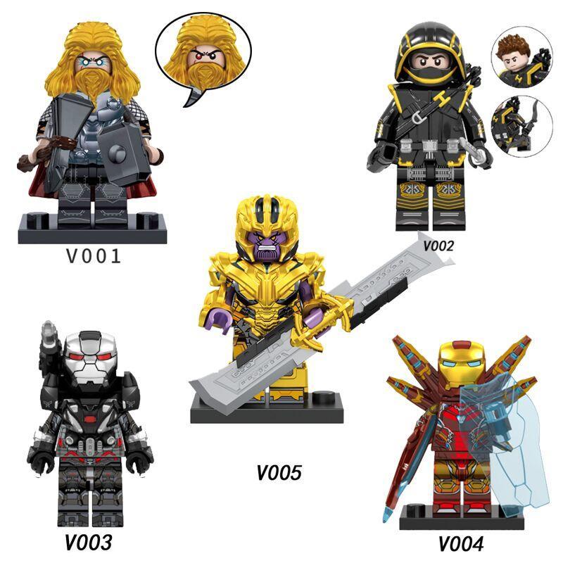 Bộ 5 minifigures PRCK V003 Avengers Endgame chất lượng cao, đồ chơi mô hình cho bé trai 6 tuổi, giá tốt
