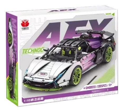Hộp sản phẩm bộ lắp ráp siêu xe AEX Trắng Chuyển Sắc Qianmai QM00033 cho con trai 8 tuổi, giá tốt.