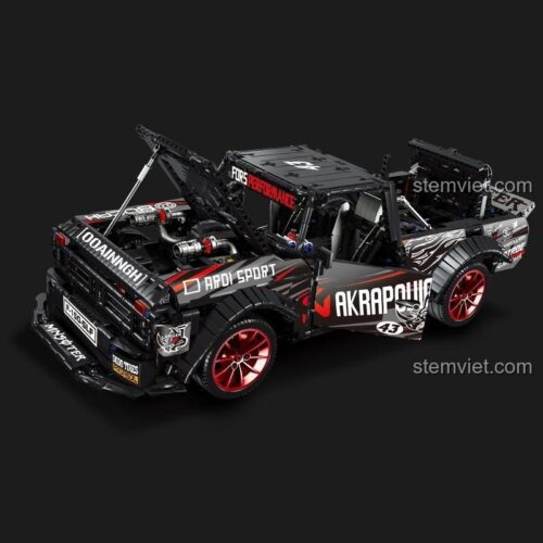 Mô hình xe Ford F-150 Hoonitruck Qizhile 23016 với 2886 mảnh ghép, đồ chơi mô hình xe đua điều khiển từ xa cho bé trai 8 tuổi, chất lượng cao