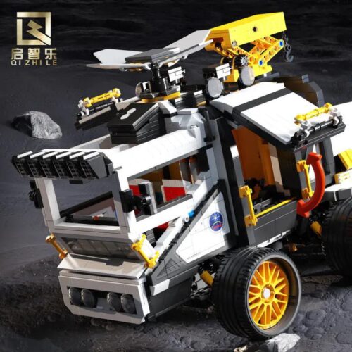 Bộ đồ chơi Xe Trăng Mặt Trăng Qizhile 90043 Điều khiển từ xa, Cần cẩu linh hoạt cho bé trai 6 tuổi