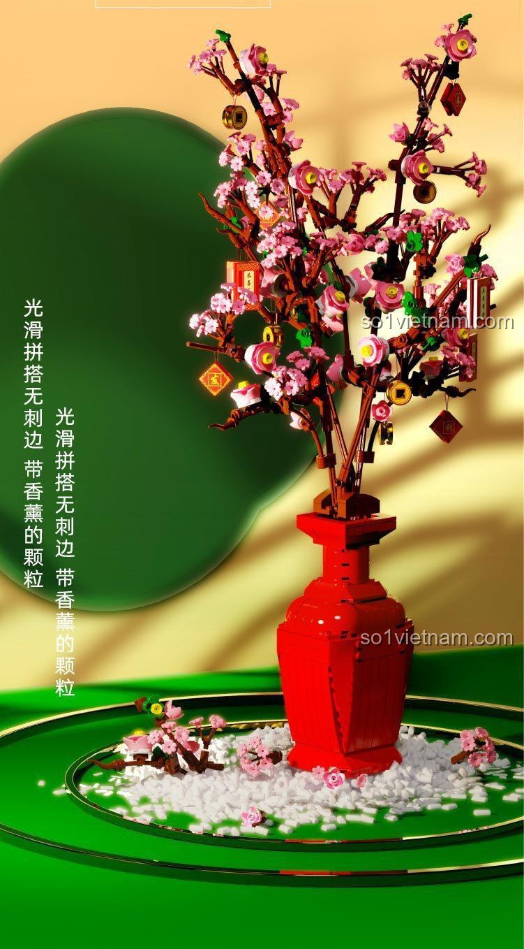 Cận cảnh mô hình Cây Đào Qizhile 92021