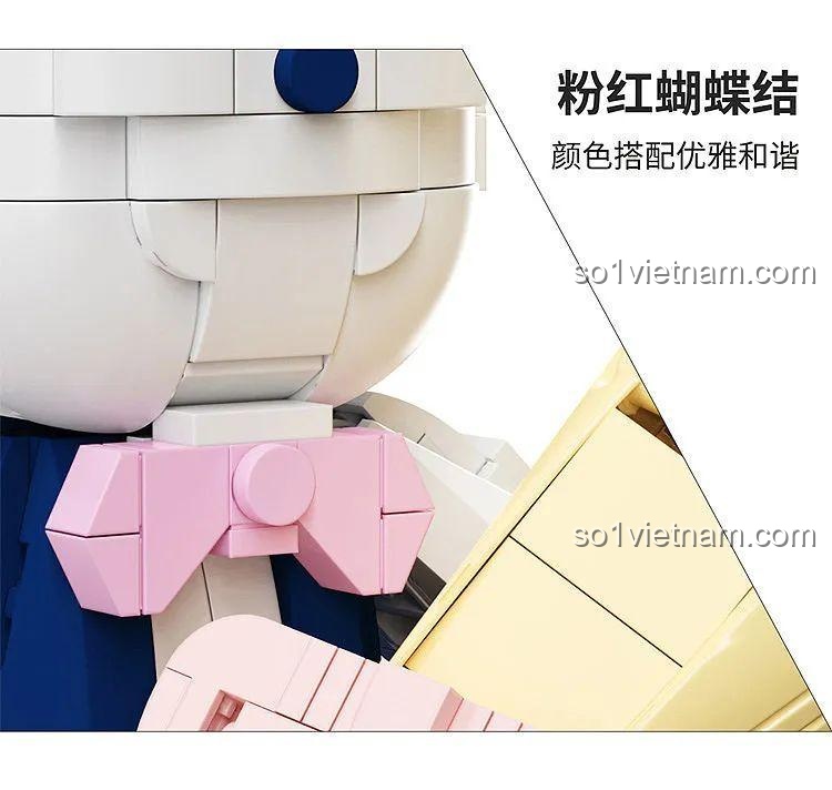 Sản phẩm Gấu Gloomy KUMA 92022 của hãng 启智乐 bao gồm hộp và mô hình, 800 chi tiết, độ tuổi 6+, chất liệu ABS, kiểu chi tiết Bristle Blocks