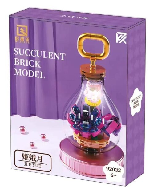 Qizhile 92032 Mô hình cây mọng nước Himegyoku trong bóng đèn, bộ lắp ghép cây mọng nước Himegyoku, thiết kế bóng đèn độc đáo, quà tặng ý nghĩa cho bé gái 6 tuổi, giá tốt