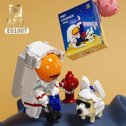 Bộ đồ chơi mô hình Phi hành gia vũ trụ Qizhile E01007, thiết kế Q-version đáng yêu, phù hợp bé trai và bé gái 6 tuổi, giá tốt.