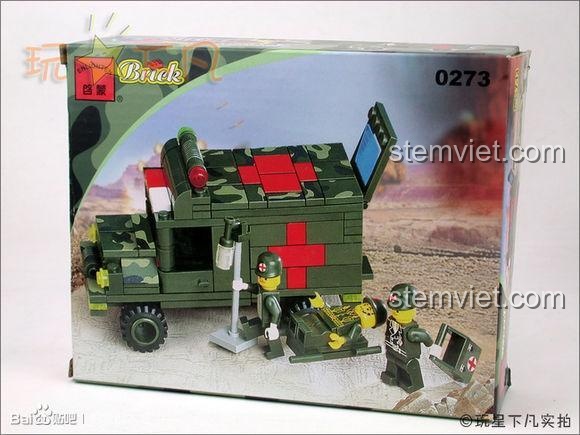 Hướng dẫn lắp ráp chi tiết bộ đồ chơi mô hình Xe Cứu Thương Quân Sự QMAN 0273 cho bé trai 7 tuổi.