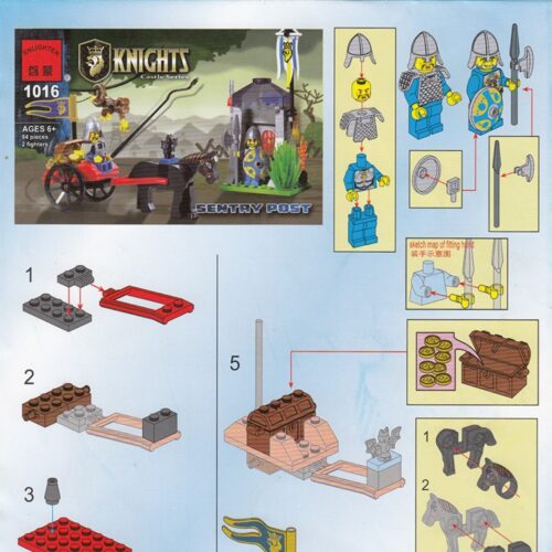 Bộ Lắp Ráp Hiệp Sĩ Lâu Đài: Trạm Gác QMAN 1016 sách lắp ghép QMAN ENLIGHTEN 1016 Trạm Gác Hiệp Sĩ