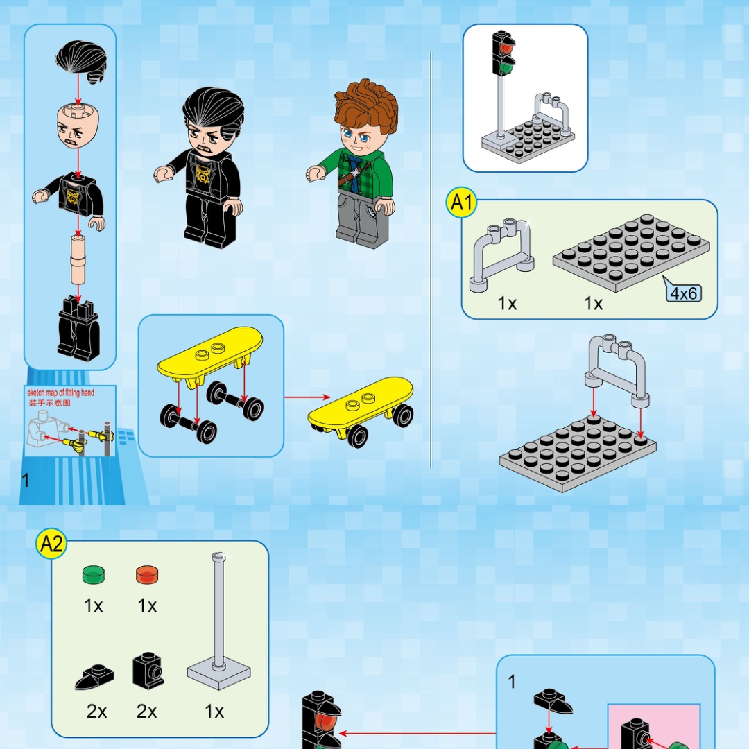 Xe Thể Thao Mui Trần Phantom QMAN 1131 hướng dẫn lắp ráp QMAN 1131 Xe Thể Thao Mui Trần Phantom