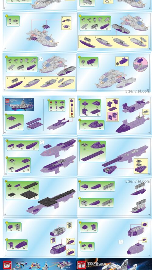 Robot biến hình QMAN 1402-4 hướng dẫn QMAN 1402-4 Đồ chơi robot